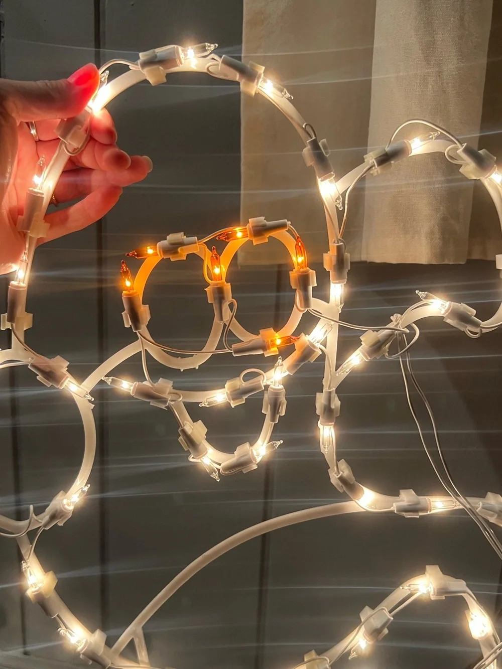 Vintage Seasons Dazzlers LightUp Ghost Halloween Silhouette